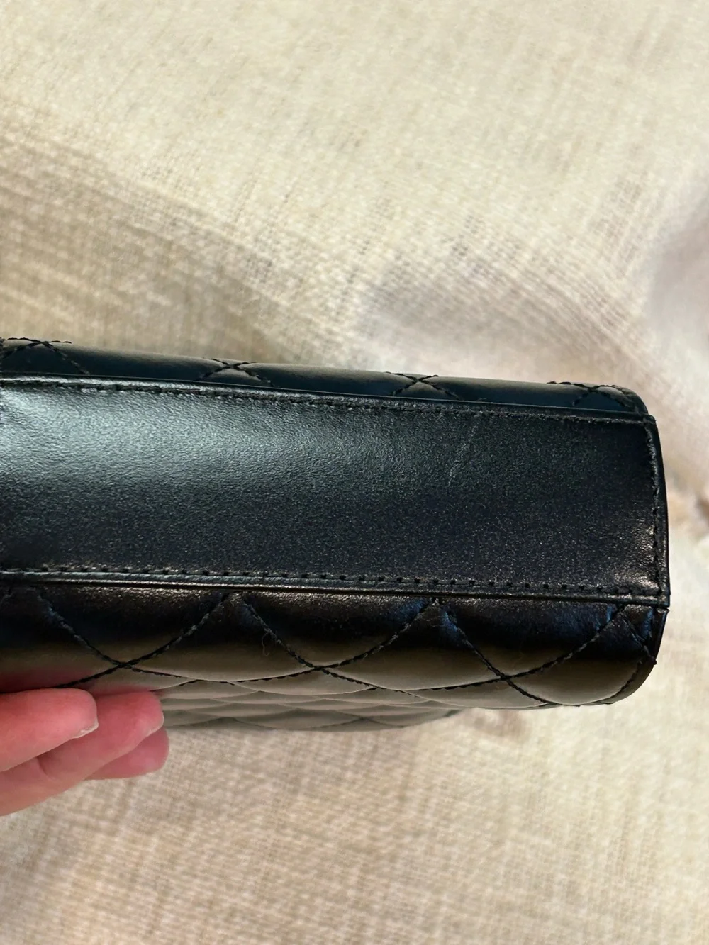 CHANEL Black Quilted Calf Leather Matelasse Cocomark Chain Bag